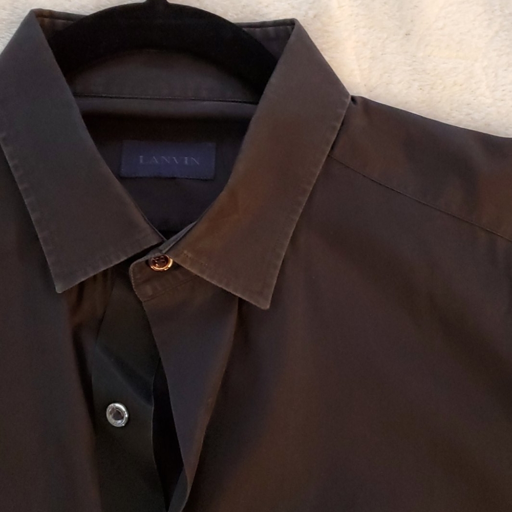 Lanvin black dress shirt